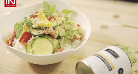 Gut gelauntes Bananen Gemüse Curry