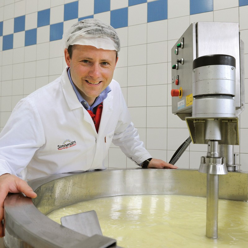 Produktion Milchprodukte der Sonnanalm Bäuerliche Vermarktung reg. Gen. m. b. H.
©fritzpress