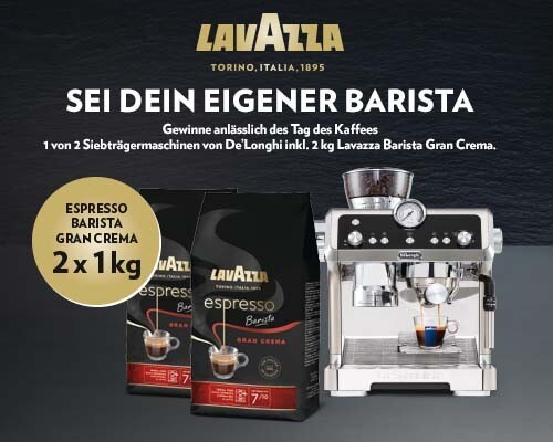 Lavazza Kaffeegenuss Lavazza Kaffeepaket Gewinnspiel