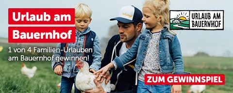Sujet zum "Urlaub am Bauernhof"-Gewinnspiel 2026