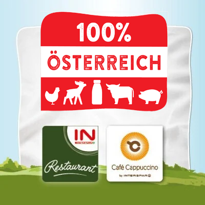 100% Fleisch aus Östereich in den INTERSPAR-Restaurants