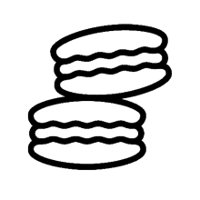 Zwei Macarons-Icon