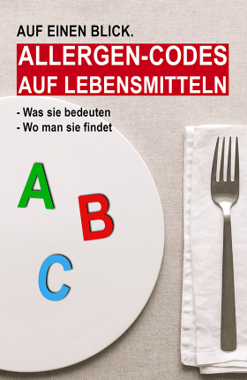 Ein Teller und eine Garnitur Besteck mit Buchstaben darauf