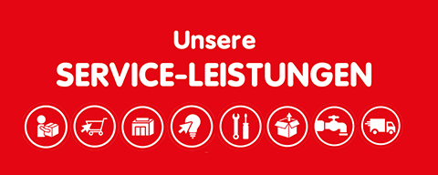 Headerslider mit der Aufschrift "Unsere Serviceleistungen"