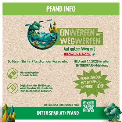 Jetzt neue Pfand Info: Ab sofort Pfandbon auch digital erhalten mit der SPAR-App