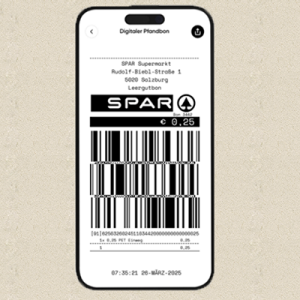 SPAR-Pfandbon in der SPAR-App