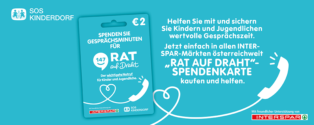 INTERSPAR spendet für Rat auf Draht