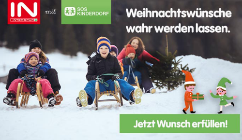 Aktion von INTERSPAR und SOS Kinderdorf mit Weihnachtswunsch