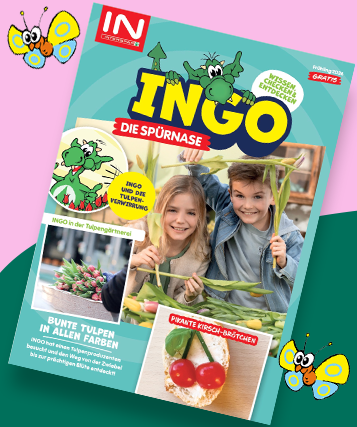 Abbildung des INGO Spürnasenmagazins Frühling 2026