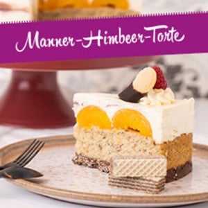 Foto einer Manner-Himbeer-Torte von Sally