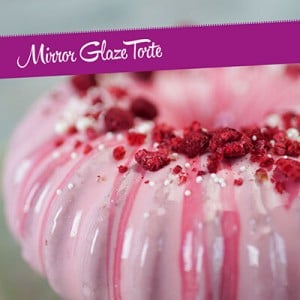 Foto einer Mirror Glaze-Torte von Sally