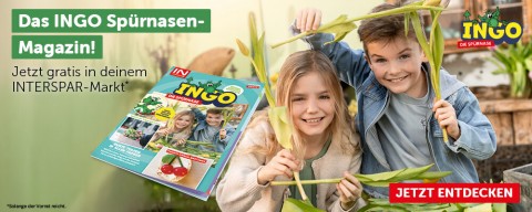 Das INGO Spürnasen-Magazin - jetzt gratis in deinem INTERSPAR-Markt