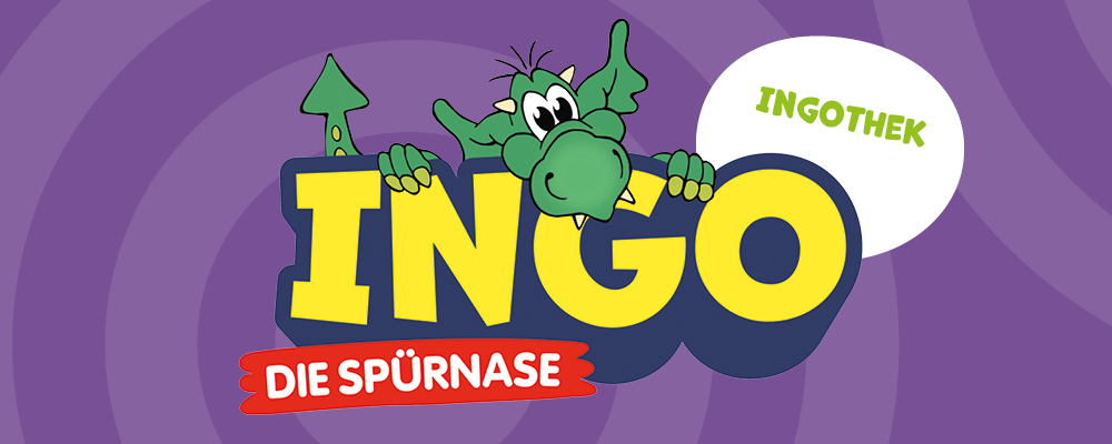 Banner für die INGOthek mit der Aufschrift "INGOthek"