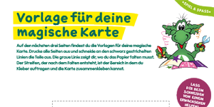 Vorlage zum Basteln einer magischen Karte