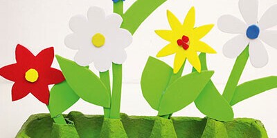 Anleitung zum Basteln einer Blumenwiese