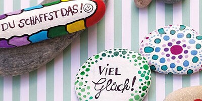 Anleitung zum Basteln von Glückssteinen