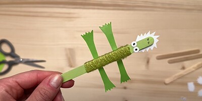 Anleitung zum Basteln eines Krokodils