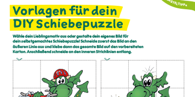 Vorlage für ein DIY Schiebepuzzle