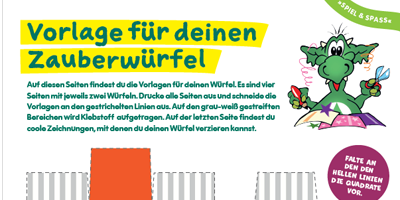 Vorlage zum Bauen eines Zauberwürfels