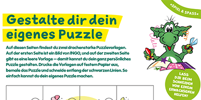 Vorlage zum gestalten eines eigenen Puzzles
