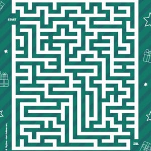 INGO Weihnachtsrätsel: Labyrinth zum Nachfahren
