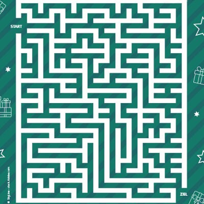 INGO Weihnachtsrätsel: Labyrinth zum Nachfahren