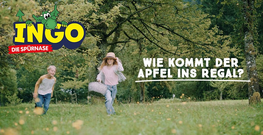 Video-Thumbnail zum INGO-Video "Wie der Apfel ins Regal kommt"