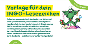 Abbildung von INGO mit Bastelutensilien
