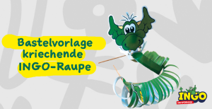 Bastelvorlage kriechende INGO-Raupe