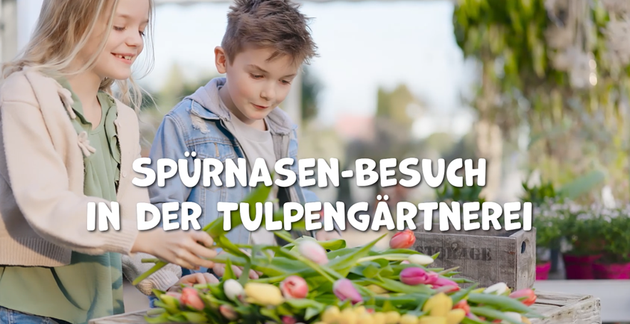 Spürnasen-Besuch in der Tulpengärtnerei