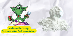 Abbildung des Kunstschnees mit INGO als Basteldrache