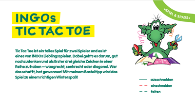 Abbildung von INGO mit Bastelutensilien