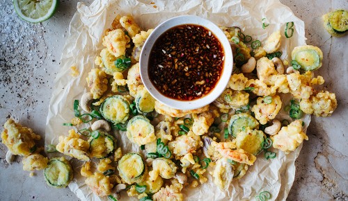 SPAR Mahlzeit! Garnelen-Gemüse-Tempura mit Ponzu-Sauce