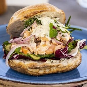 Didi Maiers pulled Salmon-Burger