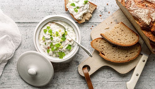 SPAR Mahlzeit! Lachsaufstrich mit Topfen und Gurke