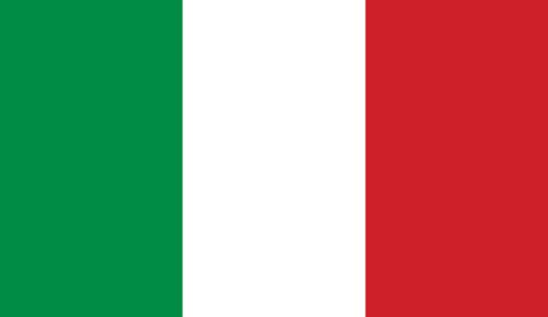 Eine Italien-Flagge