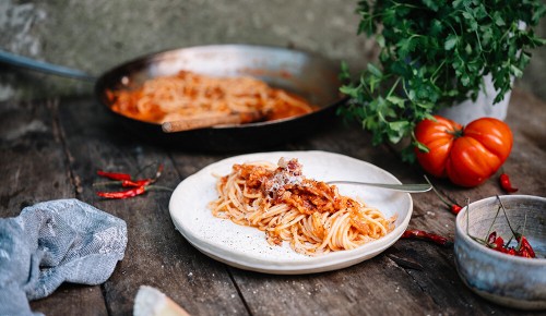 SPAR Mahlzeit! Spaghetti All´amatriciana