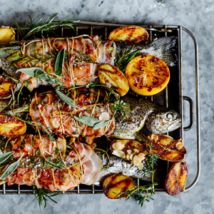 Gegrillte Forelle im Speck-Mantel für die SPAR Mahlzeit!