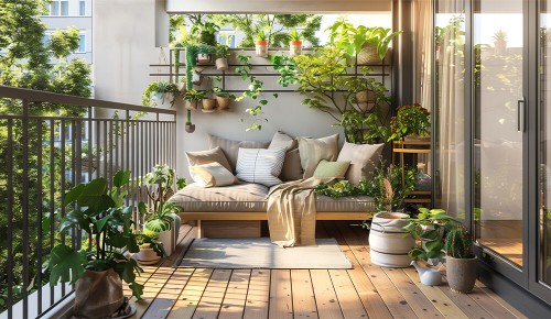 Gärtnern im Blumentopf und Pflanztrog für Gartengestaltung am Balkon und auf der Terrasse