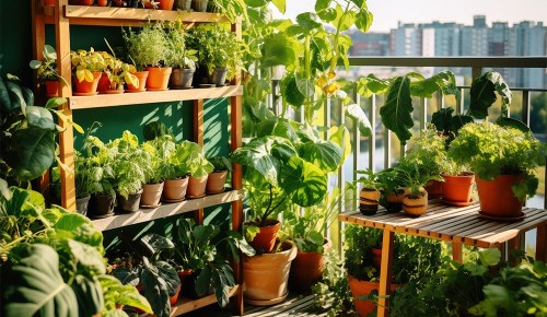 Gärtnern im Blumentopf und Pflanztrog für Gartengestaltung am Balkon und auf der Terrasse