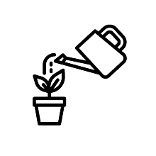 Ein Icon, das eine Gießkanne darstellt