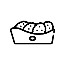 Ein Icon, der für ein Rezept steht