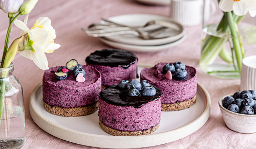 Schwarzbeermousse-Törtchen für die SPAR Mahlzeit!