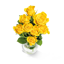 Gelbe Rosen im Bund