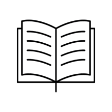 Aufgeschlagenes Buch-Icon