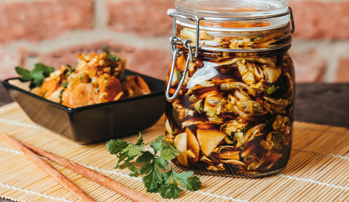 Didi Maiers fermentierter Kimchi in einem Einweckglas