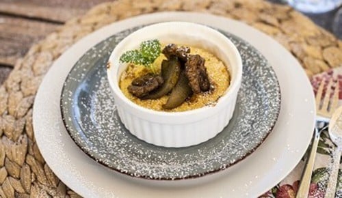 Didi Maiers gegrillter Gorgonzola in einem Teller