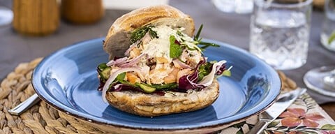 Didi Maiers Burger mit pulled Salomon