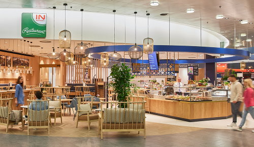 Eingang eines INTERSPAR-Restaurants