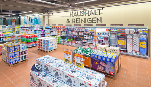 Putzen- und Waschen-Abteilung bei INTERSPAR